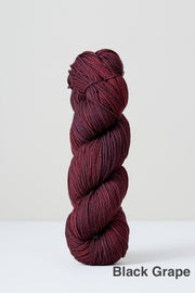 Urth Harvest DK - Colorway "Black Grape" (deep purple-maroon)