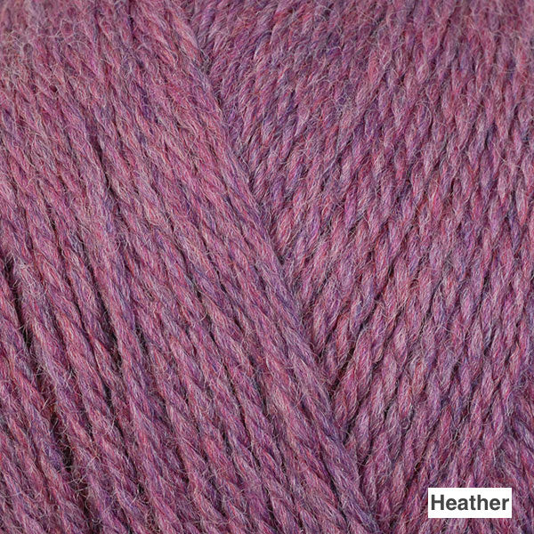 Berroco Ultra Wool DK - Colorway "Heather" (muted purple-pink with mild purple heather)