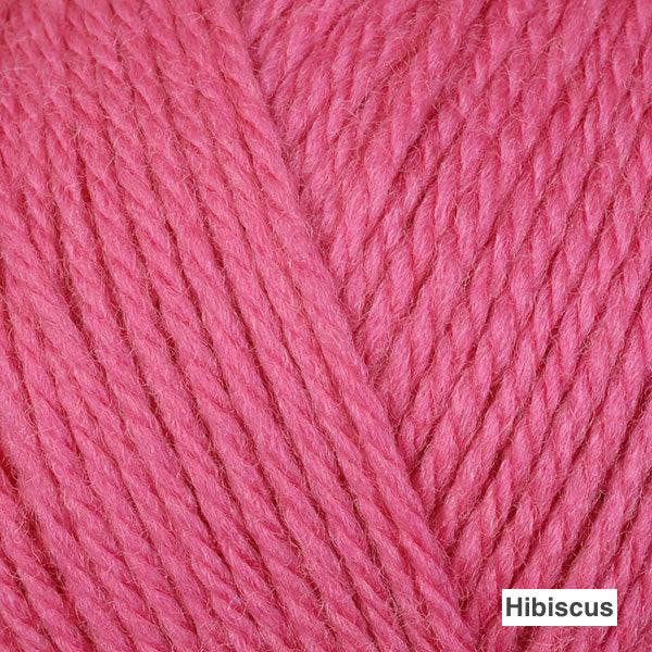 Berroco Ultra Wool DK - Colorway "Hibiscus" (bright red-toned pink)