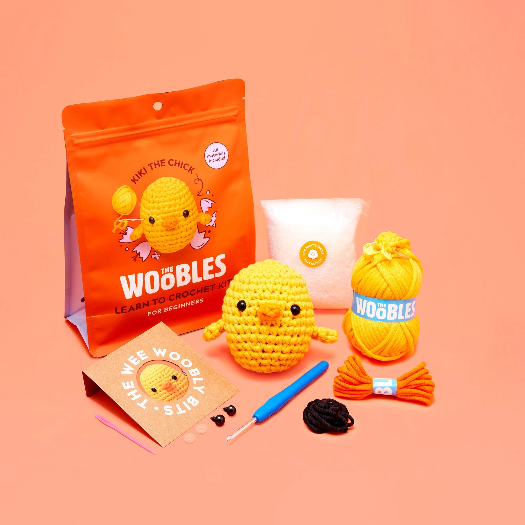 Woobles Learn to Crochet Kit Kiki the Chick