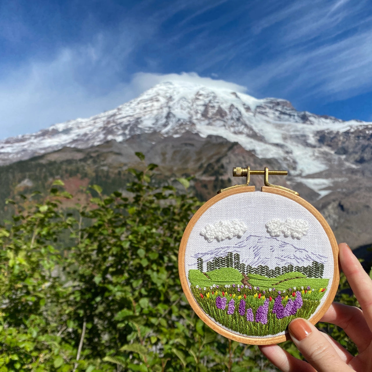 Beginning Embroidery with Rosanna Diggs - Mt. Rainier