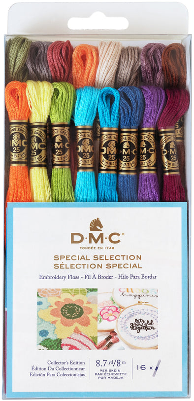 DMC Embroidery Floss 16 Color Pack