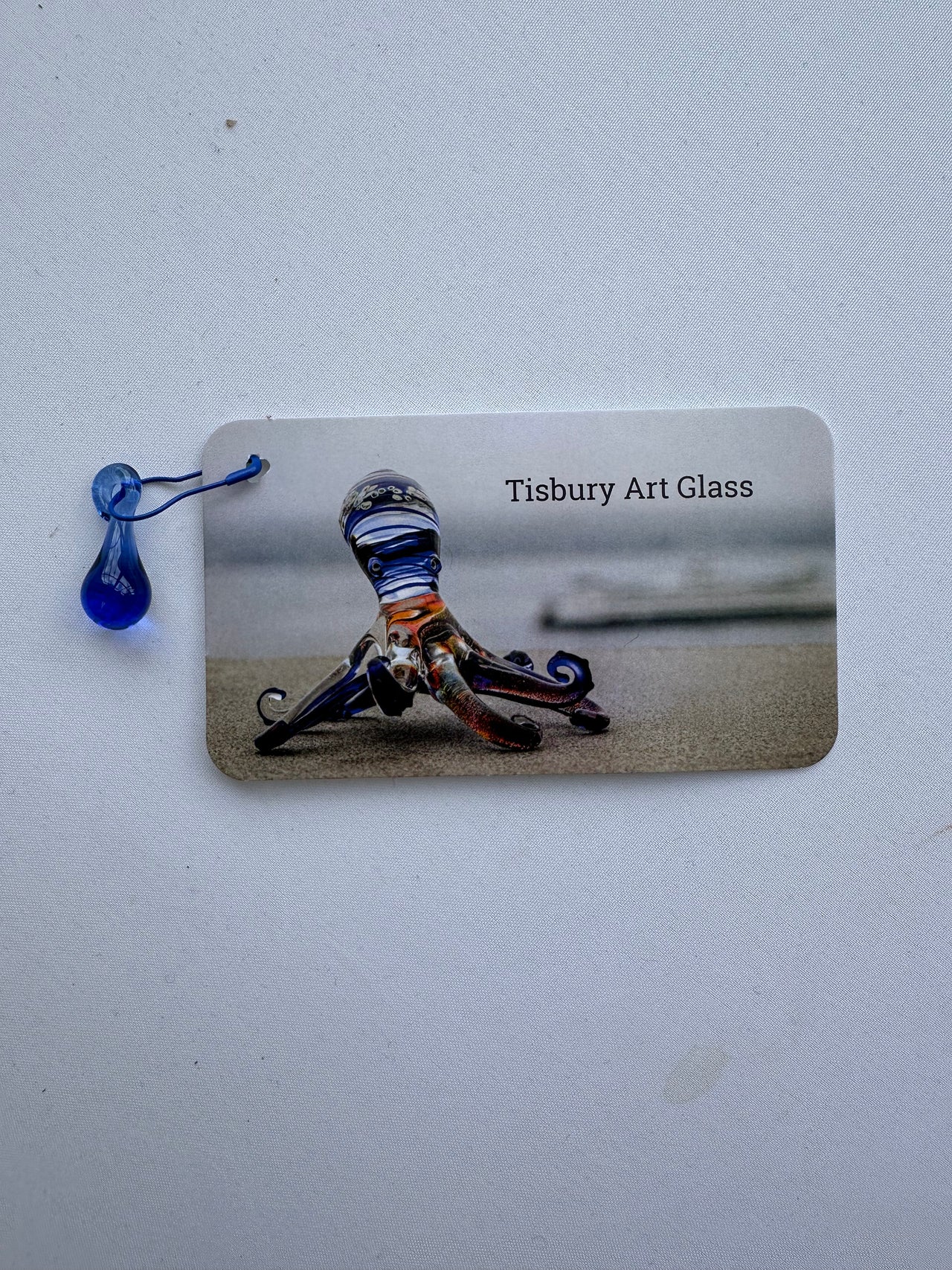 Tisbury Art Glass Hand-Blown Raindrop Stitch Marker