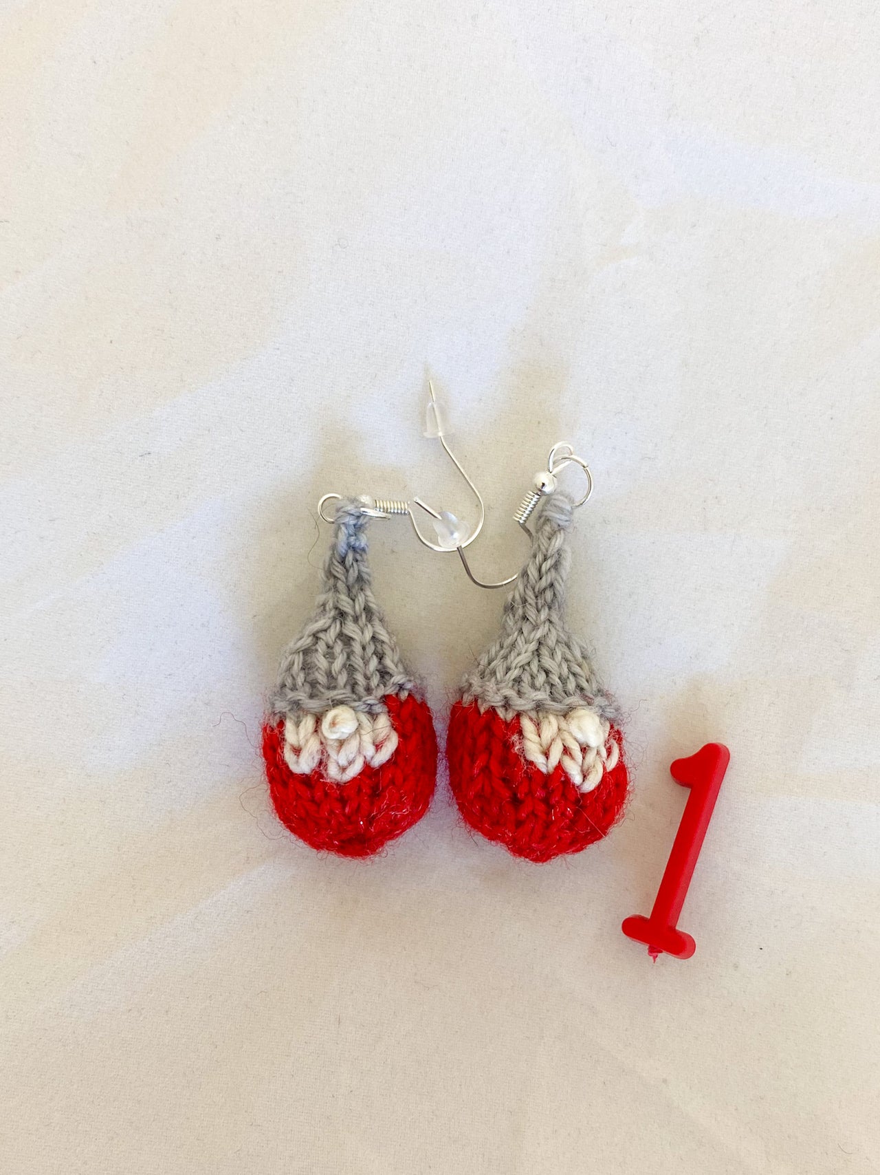 Gnome Earrings by ElspethKnits