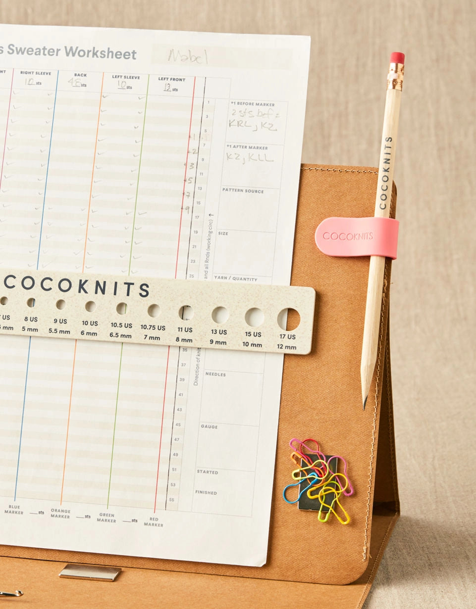 Cocoknits Maker's Clips colorful on a Maker's Board