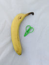 Mini super snips tiny scissors with banana for scale