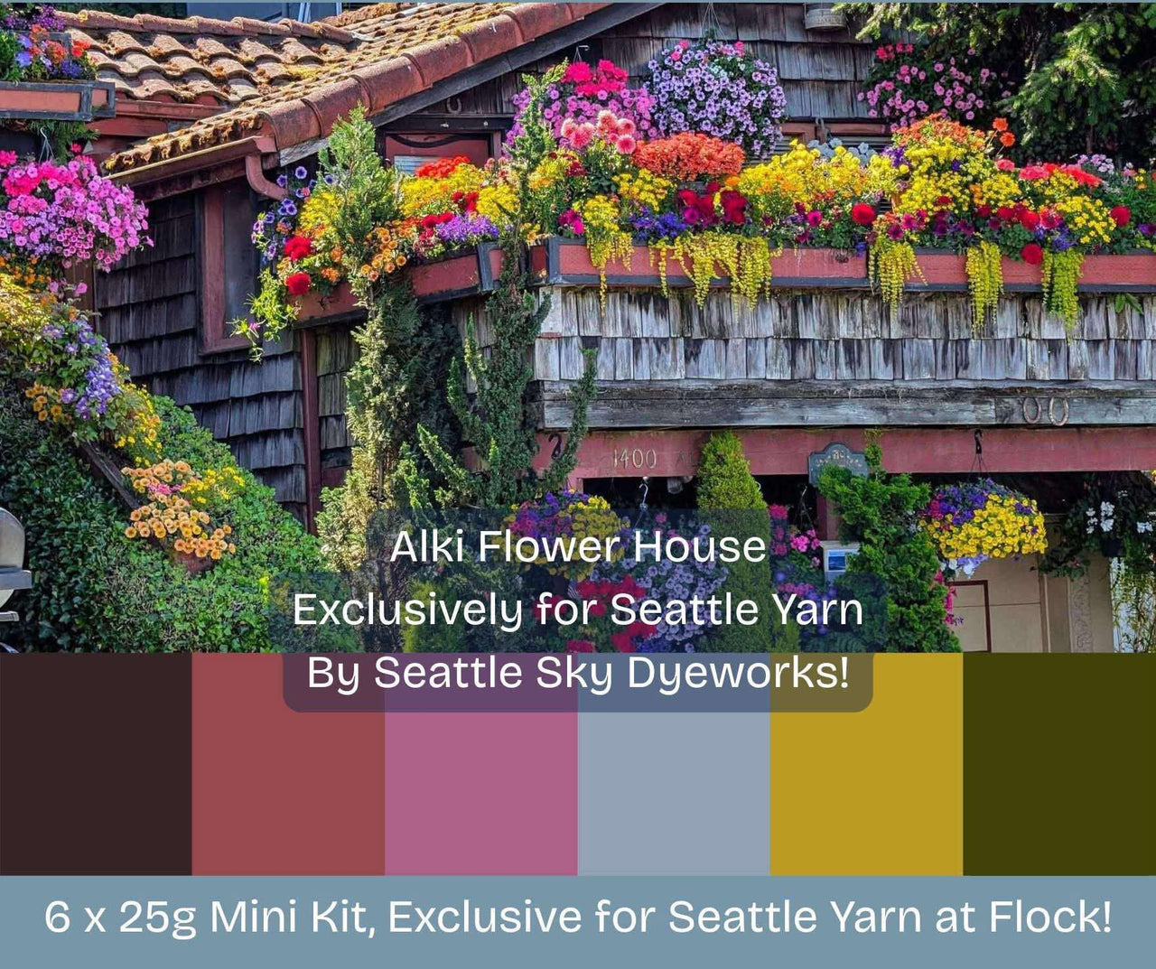 Alki Flower House - Seattle Sky Dyeworks Temporum Set