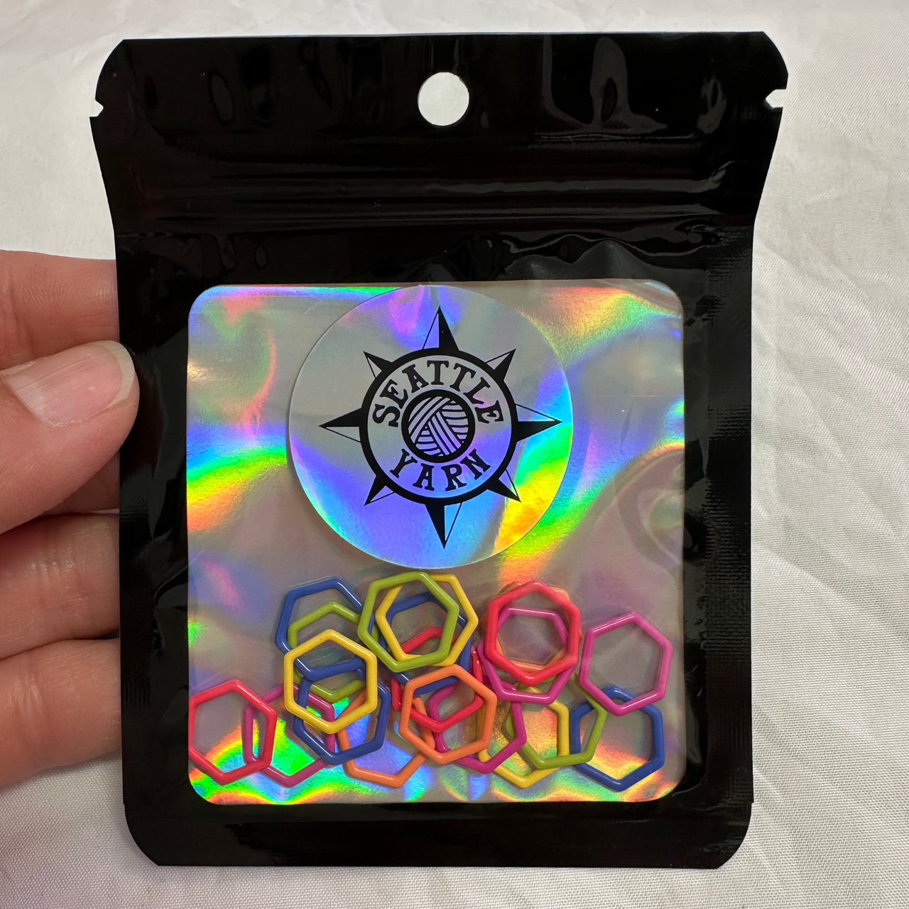 Seattle Yarn Hexagon Stitch Markers