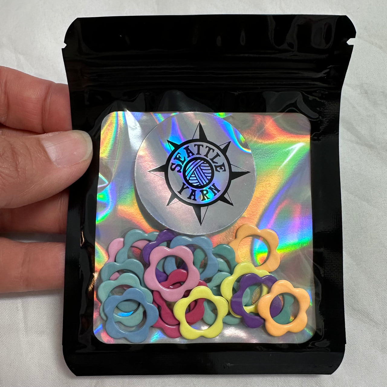 Seattle Yarn Flower Stitch Markers