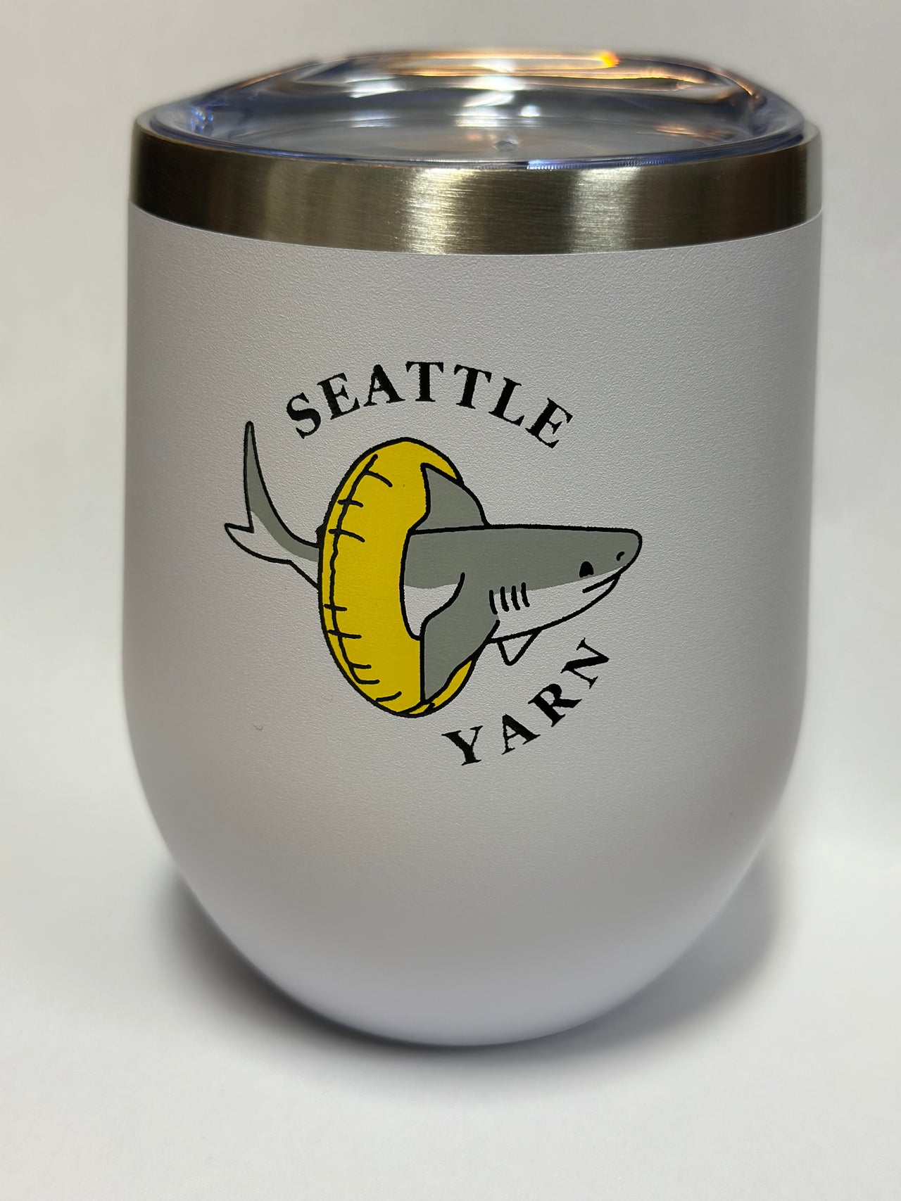 Seattle Yarn Floaty Shark Tumbler