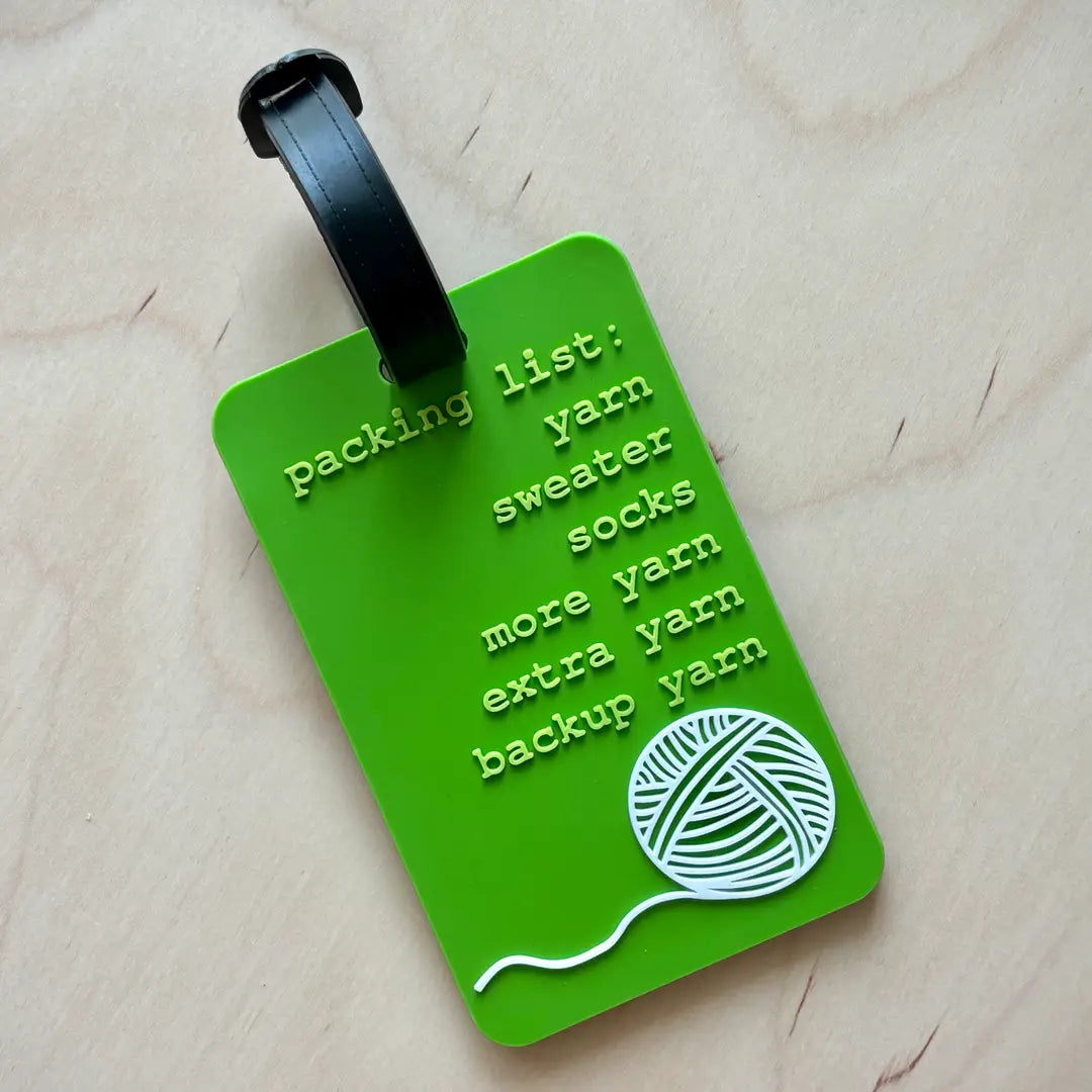 Comma Craft Yarn Traveler Luggage Tag