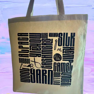 Yarn Types Tote Bag