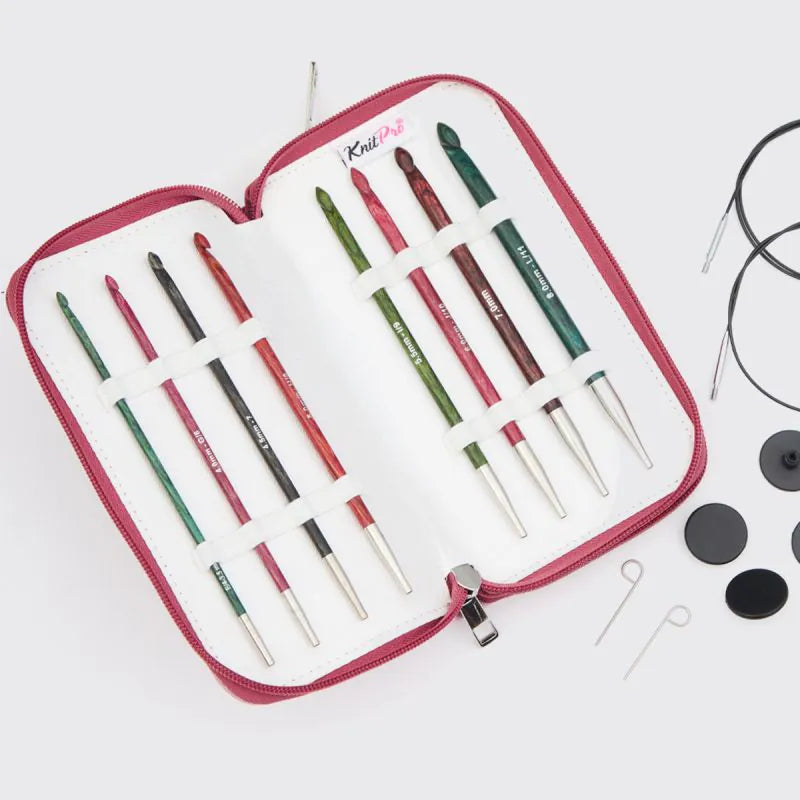 Knit Pro Deluxe Dreamz Tunisian Interchangeable Hook Set (E-L)