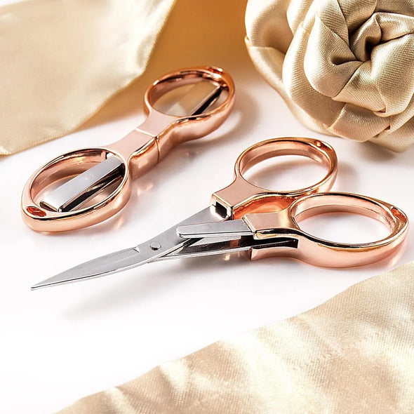 Rose Gold Folding Scissors