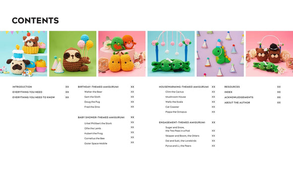 The Woobles Crochet Amigurumi for Every Occasion table of contents