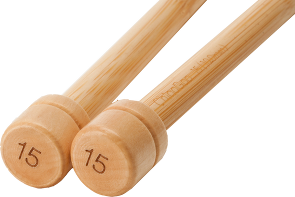 ChiaoGoo Natural (Bamboo) 9" Straight Needles