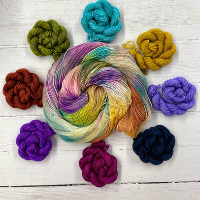 Rainbow of Emotions Kit yarn