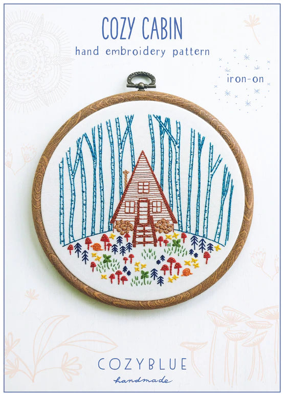 Cozy Blue Iron-On Embroidery Patterns