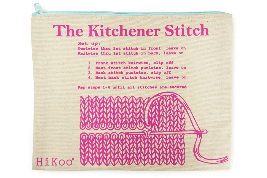Kitchener Stitch Project Bag