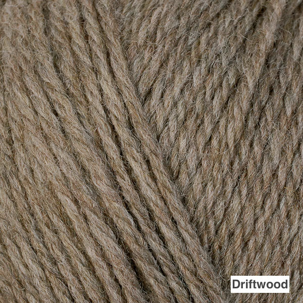 Berroco Ultra Wool DK - Colorway "Driftwood" (muted brown with mild grey heather)