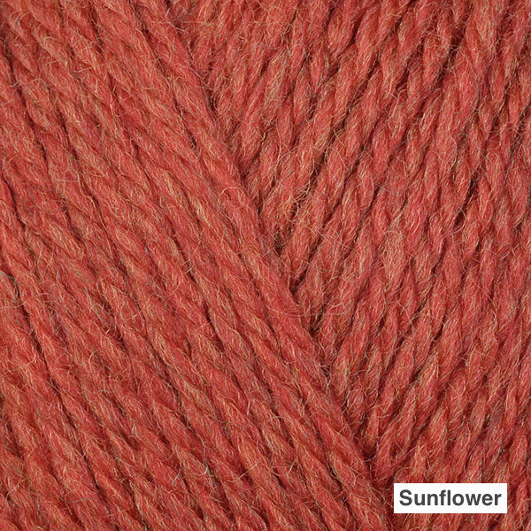 Berroco Ultra Wool DK - Colorway "Sunflower" (red-orange with mild yellow heather)