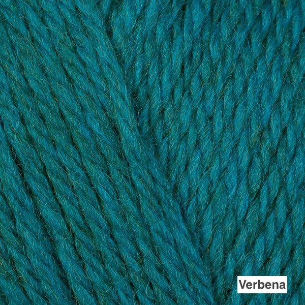 Berroco Ultra Wool DK - Colorway "Verbena" (medium turquoise with mild teal heather)