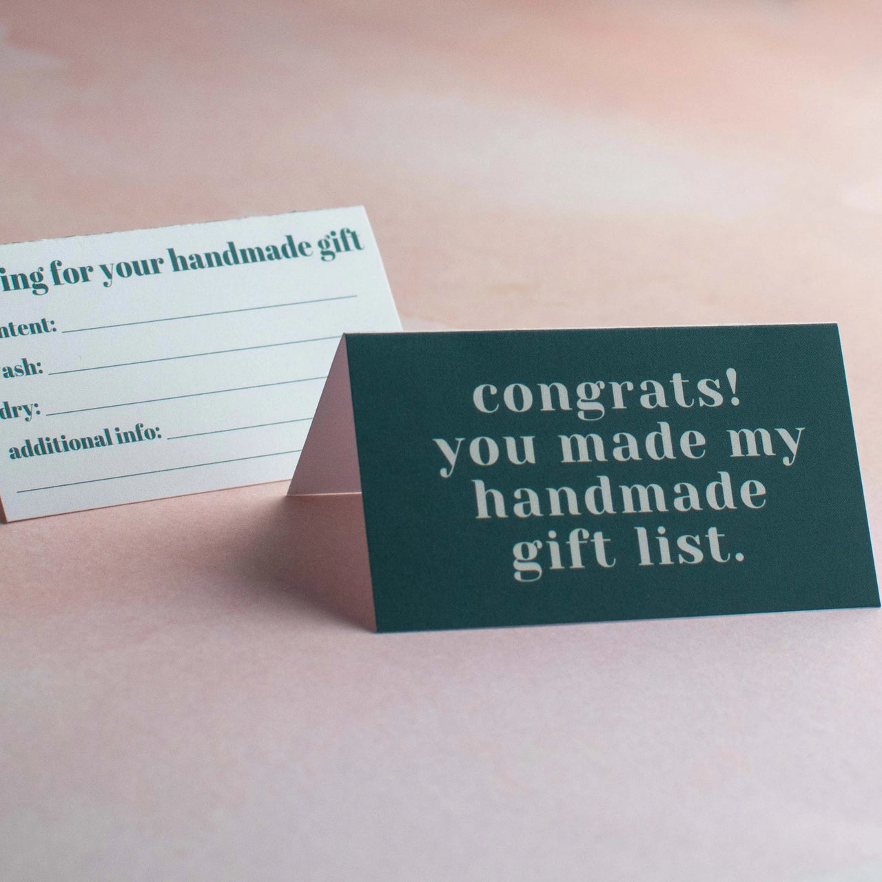 Binkwaffle Mini "Care Instructions" Greeting Cards