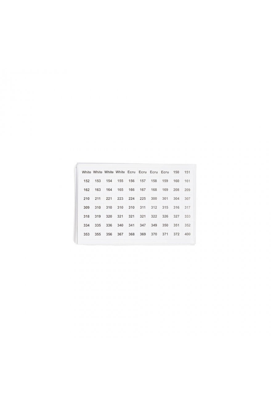 DMC  Floss Number Stickers
