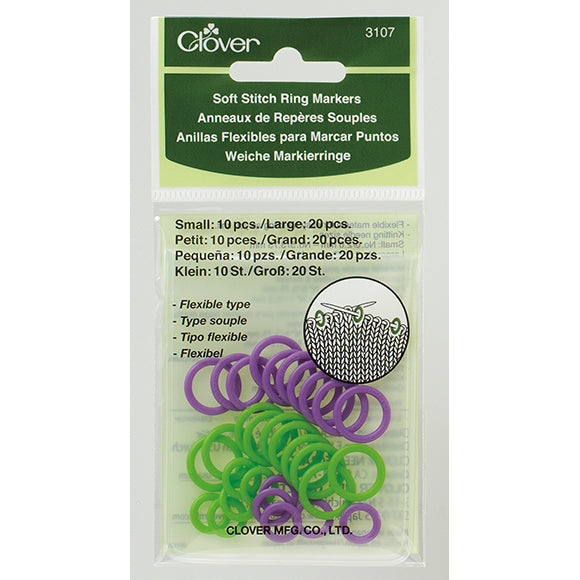 Clover Soft Ring Stitch Markers