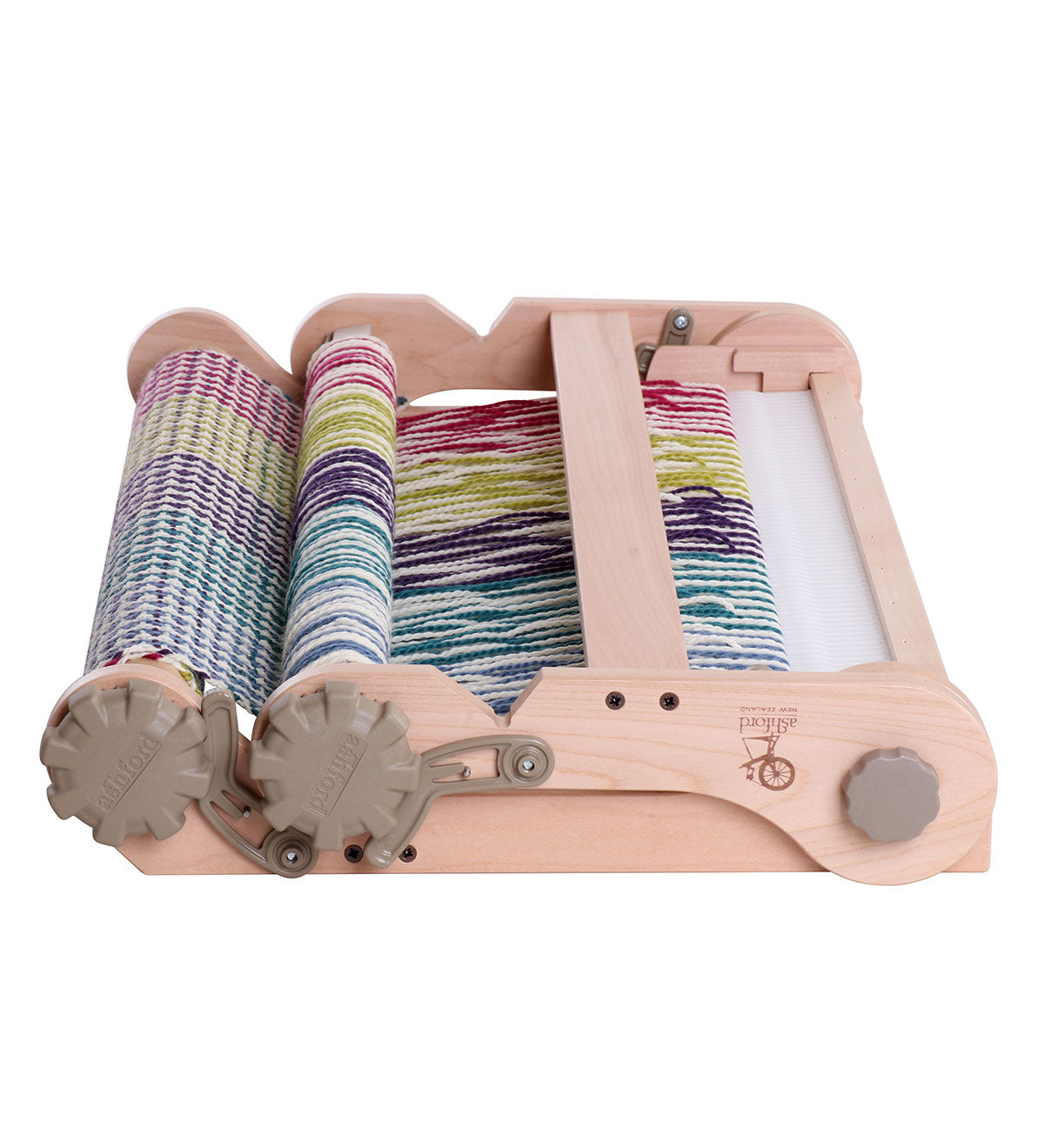 Knitter's loom folded in half for travel or storage.