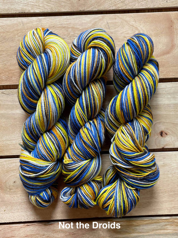 Geektastic Fibers,  Superhero Sock, Self-striping, 4/5/6 repeats