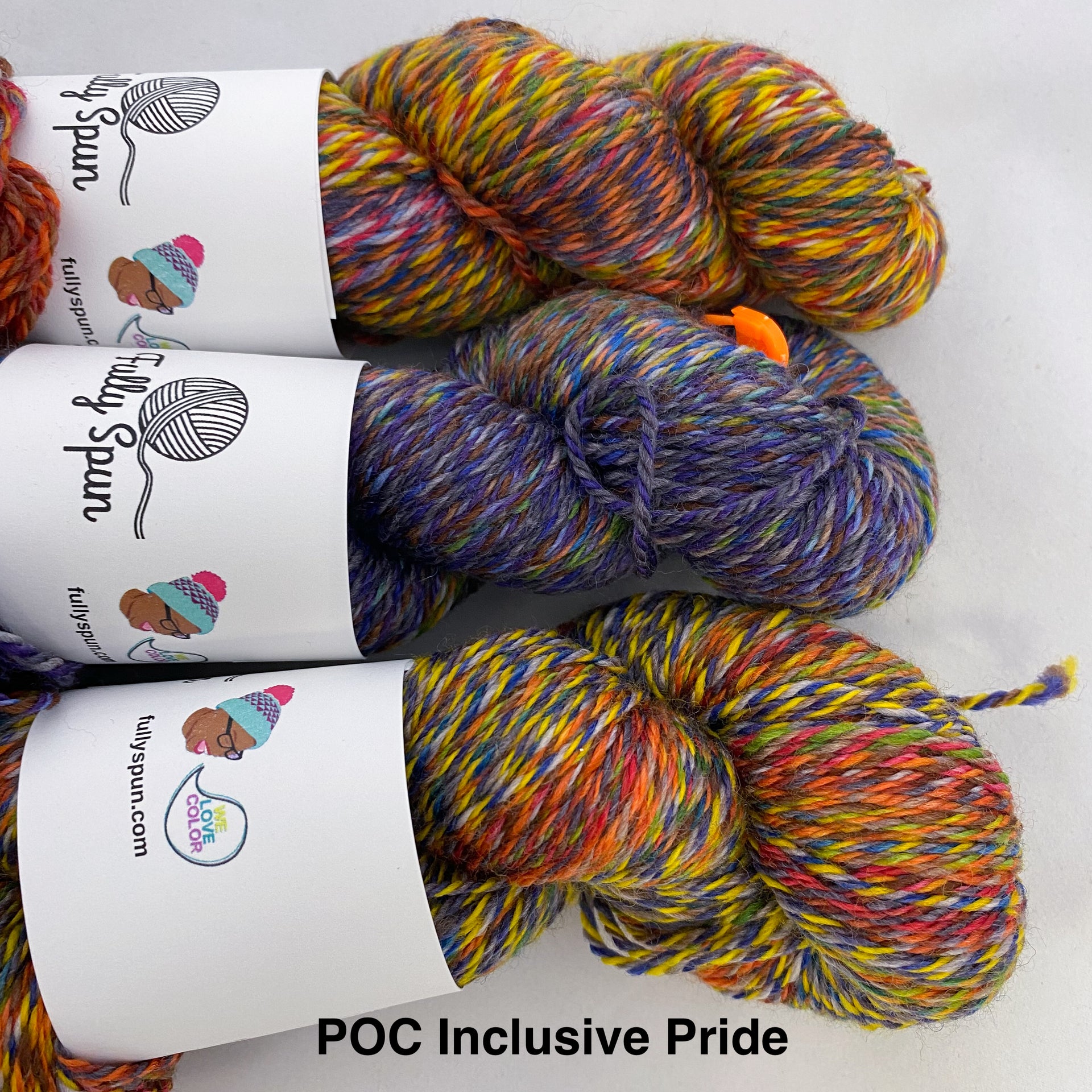 Fully Spun Marled yarn - POC Inclusive Pride